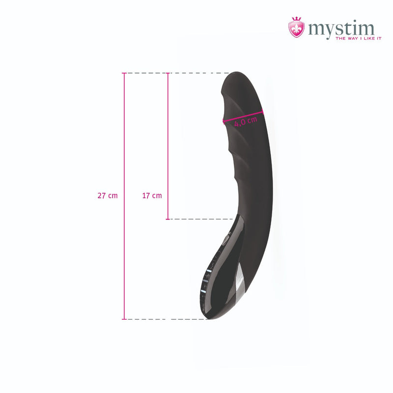 Mystim - Electrosex - Sizzling Simon - E-stim Vibrator - Black-Laced-up.nl