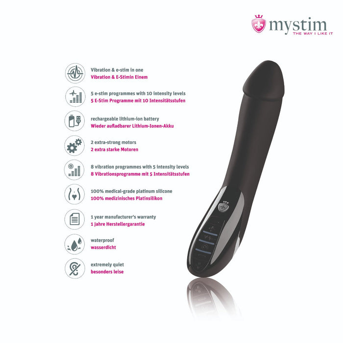 Mystim - Electrosex - Tickling Truman - E-stim Vibrator - Black-Laced-up.nl