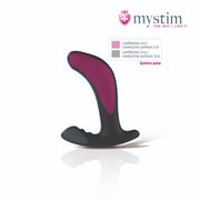 Mystim - Electrosex - Twisting Tom - Quatropolar E-stim Prostaat Buttplug - Zwart-Laced-up.nl