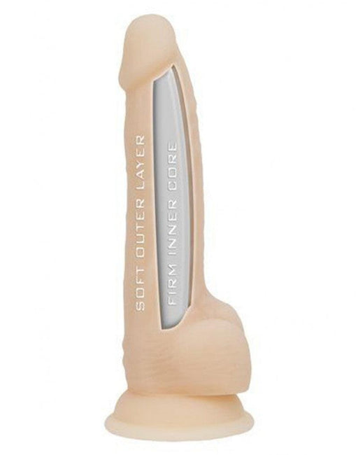 Naked Addiction - Dubbellaags Siliconen Dildo Met Zuignap Met Incredifeel Technologie 21.5 cm-Laced-up.nl
