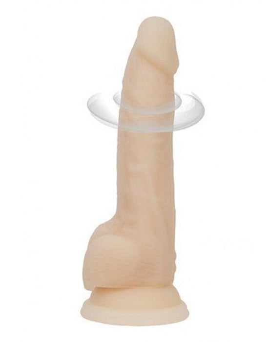 Naked Addiction - Roterende En Vibrerende Siliconen Dildo Met Zuignap 21,5 cm-Erotiekvoordeel.nl