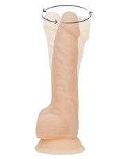 Naked Addiction - Roterende En Vibrerende Siliconen Dildo Met Zuignap 21,5 cm-Laced-up.nl