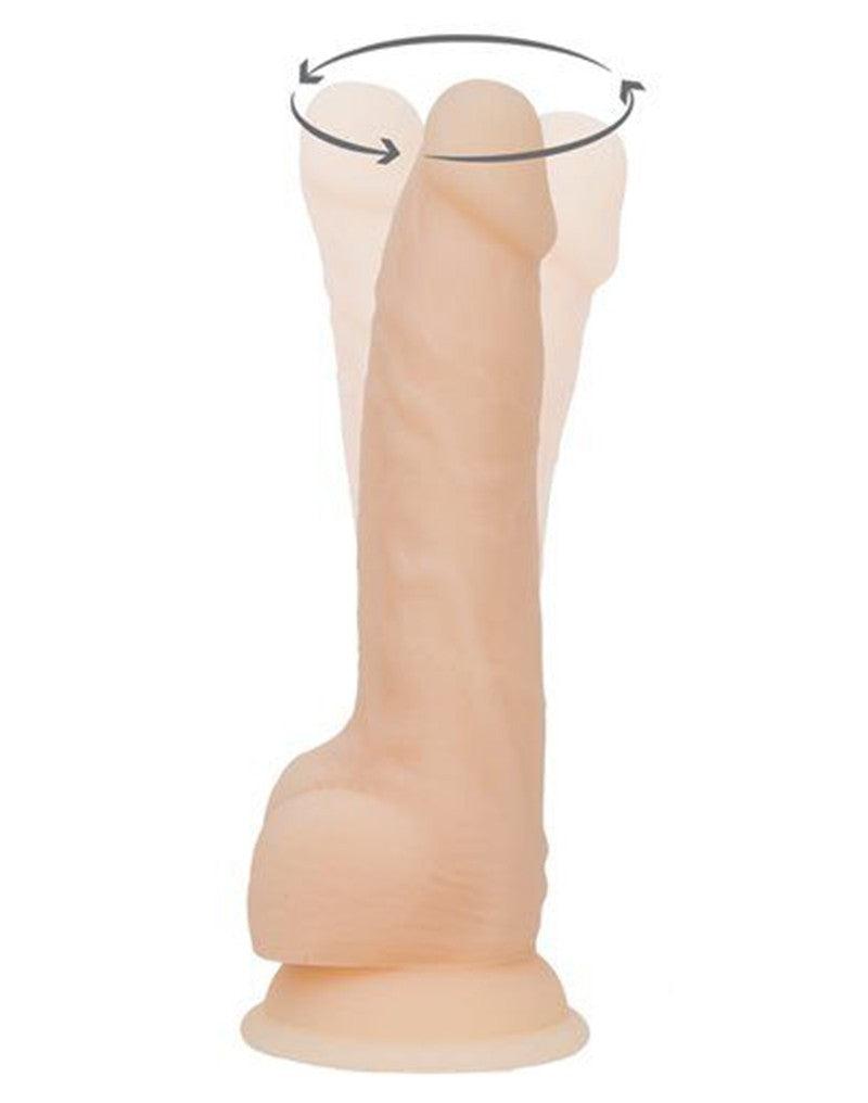 Naked Addiction - Roterende En Vibrerende Siliconen Dildo Met Zuignap 21,5 cm-Laced-up.nl