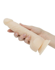Naked Addiction - Stotende Dildo Met Zuignap En Afstandsbediening - Dubbellaags Siliconen - 18 cm-Laced-up.nl