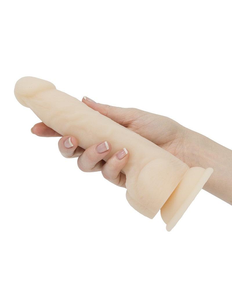 Naked Addiction - Stotende Dildo Met Zuignap En Afstandsbediening - Dubbellaags Siliconen - 18 cm-Laced-up.nl