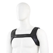 Neopreen schouder-borst Harnas tuigje - Zwart-Laced-up.nl