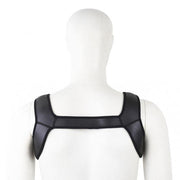 Neopreen schouder-borst Harnas tuigje - Zwart-Laced-up.nl