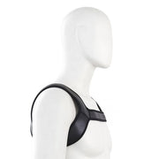 Neopreen schouder-borst Harnas tuigje - Zwart-Laced-up.nl