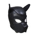 Neopreen Puppy Hood Zwart – Comfortabel hondenmasker voor puppy play-Laced-up.nl