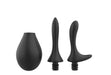 Nexus - Anaal Douche Set - Met 2 Verwisselbare Siliconen Tips - Zwart-Laced-up.nl