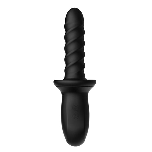 Nexus - Ascend - Stotende en Roterende Vibrator met Handvat - Zwart-Erotiekvoordeel.nl