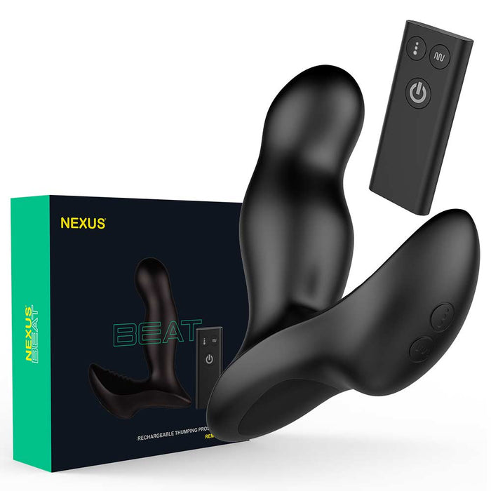 Nexus - Beat - Kloppende Prostaat Vibrator met Afstandsbediening - Zwart-Laced-up.nl