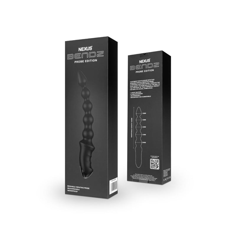 Nexus - Bendz - Buigbare Anaal Vibrator - Zwart-Laced-up.nl
