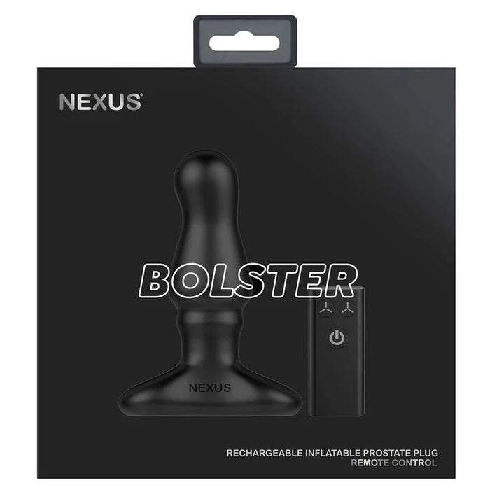 Nexus - Bolster - Vibrerende Opblaasbare Buttplug - Zwart-Laced-up.nl
