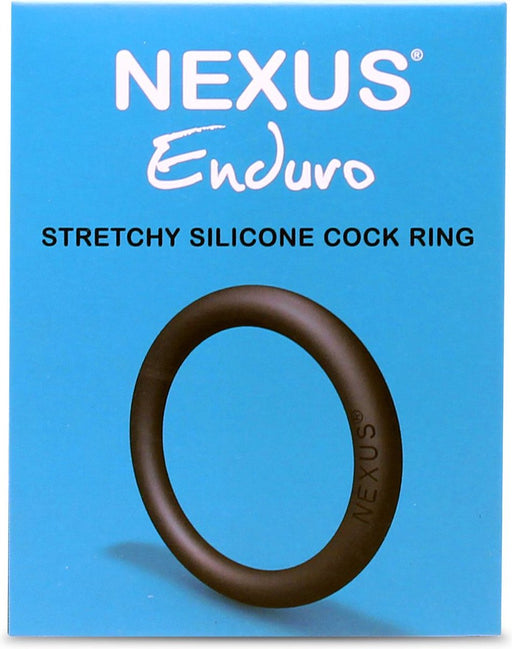 Nexus - Enduro Thick - Rekbare Siliconen Cockring - Zwart-Laced-up.nl
