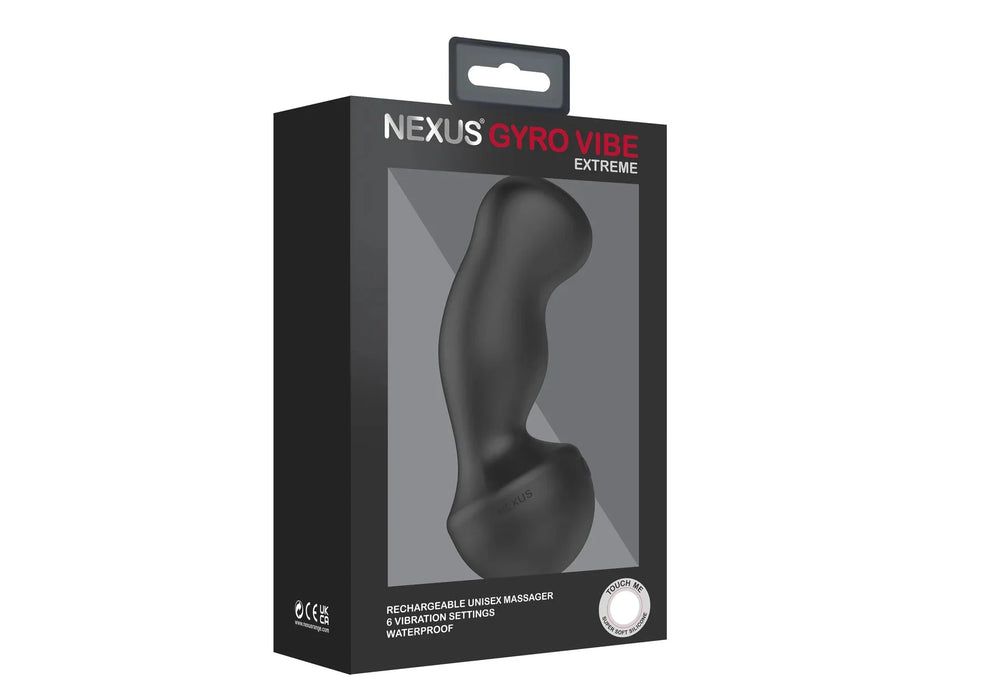 Nexus - Gyro Vibe Extreme - Vibrerende Dildo - Zwart-Laced-up.nl