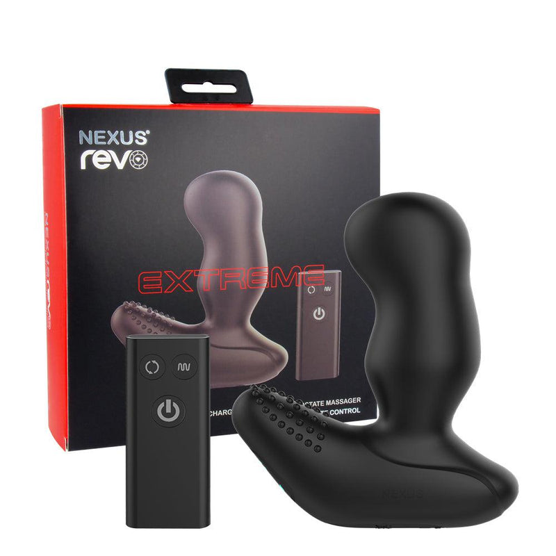 Nexus - Revo Extreme - Extra breiter vibrierender und rotierender Prostatavibrator - Schwarz-Laced-up.nl