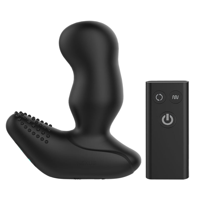 Nexus - Revo Extreme - Extra breiter vibrierender und rotierender Prostatavibrator - Schwarz-Laced-up.nl