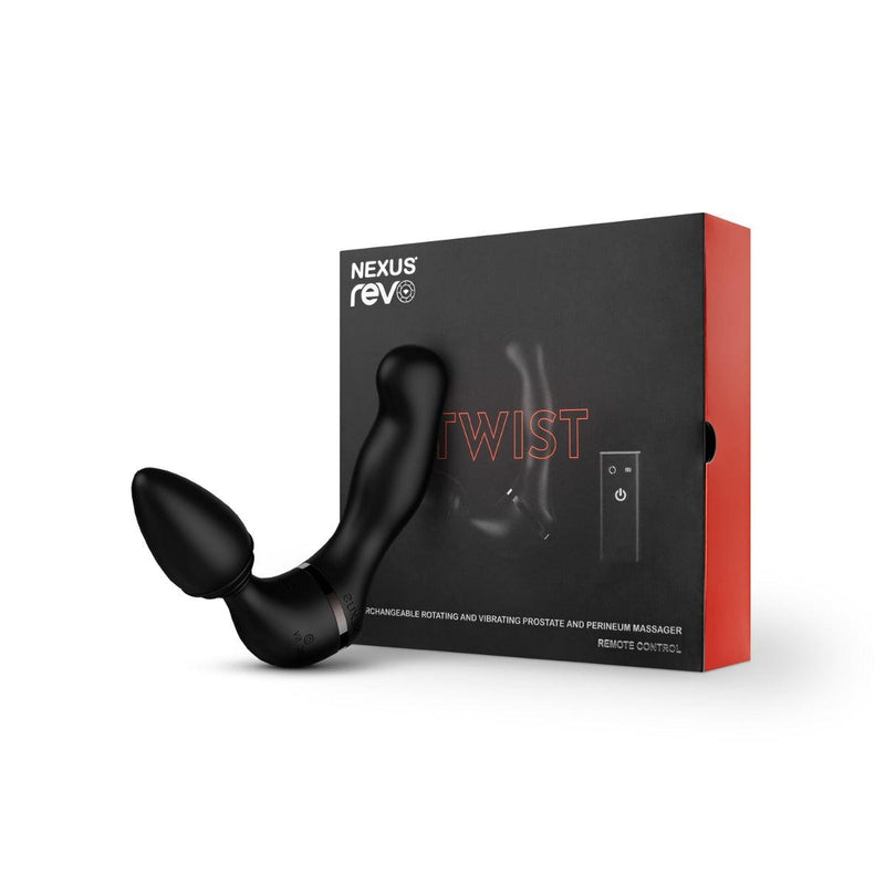 Nexus - Revo Twist - Vibrerende Buttplug en Roterende Prostaat Massager - Zwart-Laced-up.nl