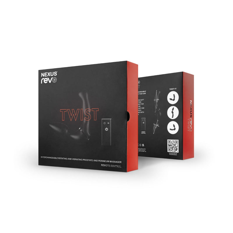 Nexus - Revo Twist - Vibrerende Buttplug en Roterende Prostaat Massager - Zwart-Laced-up.nl