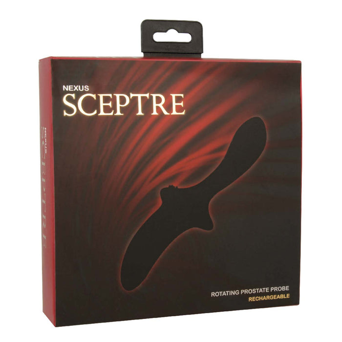 Nexus - Sceptre - Roterende Anaal Vibrator met Handvat - Zwart-Laced-up.nl