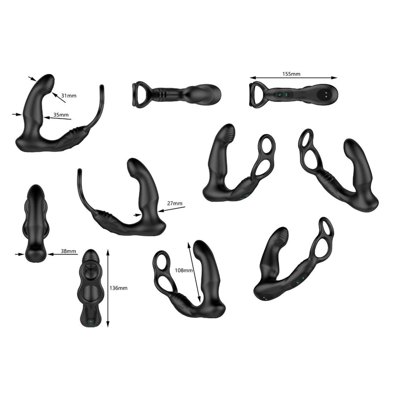 Nexus - Simul8 Wave Edition - Prostaat Vibrator met Cockring - Zwart-laced-up.nl