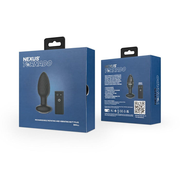 Nexus - Tornado - Vibrerende Buttplug - Zwart-Erotiekvoordeel.nl