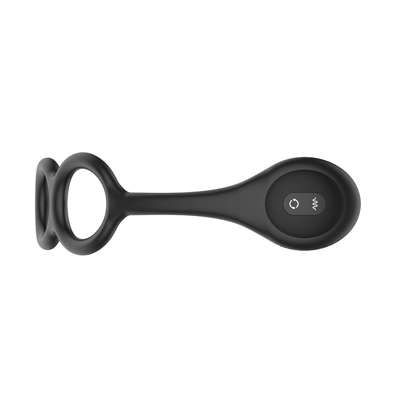 Nexus - Tornado - Vibrerende Buttplug met Cockring en Scrotumring-Erotiekvoordeel.nl
