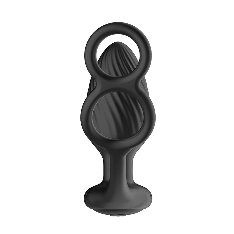 Nexus - Tornado - Vibrerende Buttplug met Cockring en Scrotumring-Erotiekvoordeel.nl