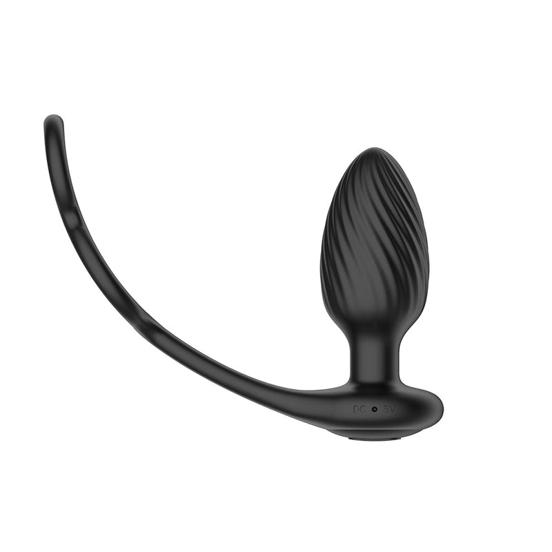 Nexus - Tornado - Vibrerende Buttplug met Cockring en Scrotumring-Erotiekvoordeel.nl