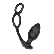 Nexus - Tornado - Vibrerende Buttplug met Cockring en Scrotumring-Erotiekvoordeel.nl