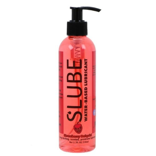 Slube - Strawberry Daquiri - Glijmiddel op Waterbasis - 250 ml-laced-up.nl