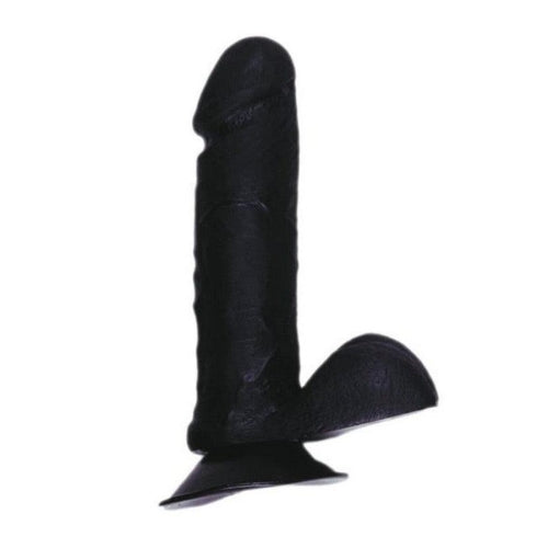 BP Toys - Dildo - Dildo Met Balzak - Zwart - 15 cm-Laced-up.nl