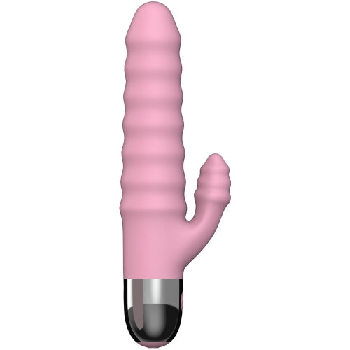 Love Magic - Duet Driller Vibrator - Dubbele motor - Oplaadbaar - 17,5 cm - Roze-laced-up.nl