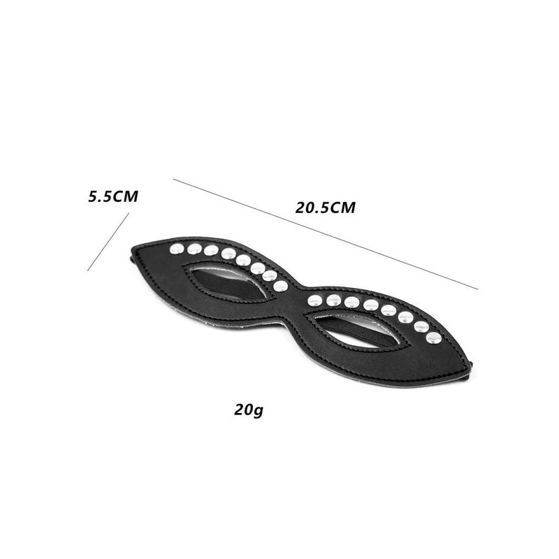Oogmasker smal - Zwart-Laced-up.nl