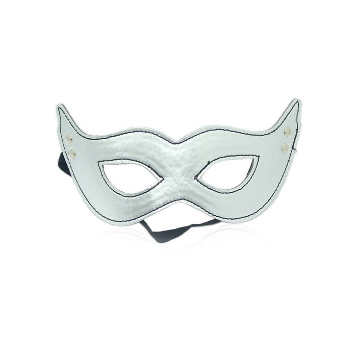 Cat Oogmasker - Zilver - Elastieken Band - PU-Leer-Laced-up.nl