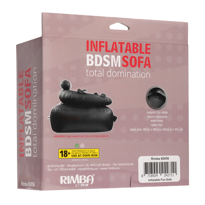 Opblaasbare BDSM Sofa - Total Domination - Zwart-Erotiekvoordeel.nl