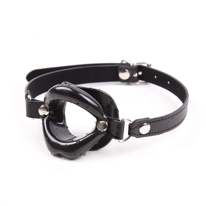 Kuss mit offenem Mund? Gag - Schwarz - Laced-up.nl