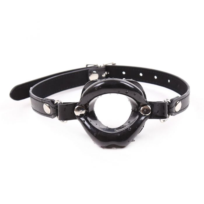 Kuss mit offenem Mund? Gag - Schwarz - Laced-up.nl