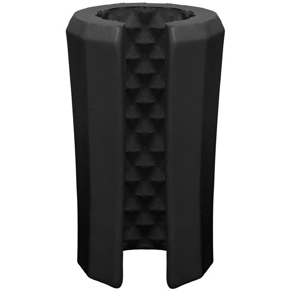 OptiMALE - Truskyn Siliconen Masturbator met Nopjes - Zwart-Laced-up.nl