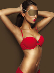Ouch! - Blinddoek - Bruin Leder-Laced-up.nl