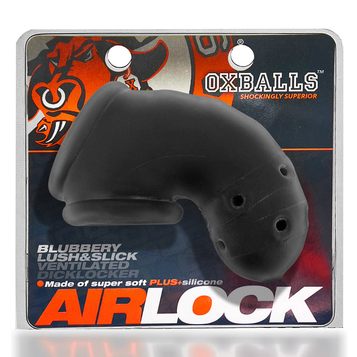Oxballs - Airlock - Air-Lite Vented Chastity - Zwart Ice-Laced-up.nl