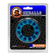 Oxballs - Axis - Gerippter Cockring - Blau - Ice-Laced-up.nl