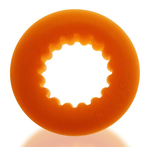 Oxballs - Axis - Ribbed Cockring - Oranje Ice-Laced-up.nl