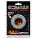Oxballs - Axis - Ribbed Cockring - Transparant Ice-Laced-up.nl