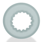 Oxballs - Axis - Ribbed Cockring - Transparant Ice-Laced-up.nl