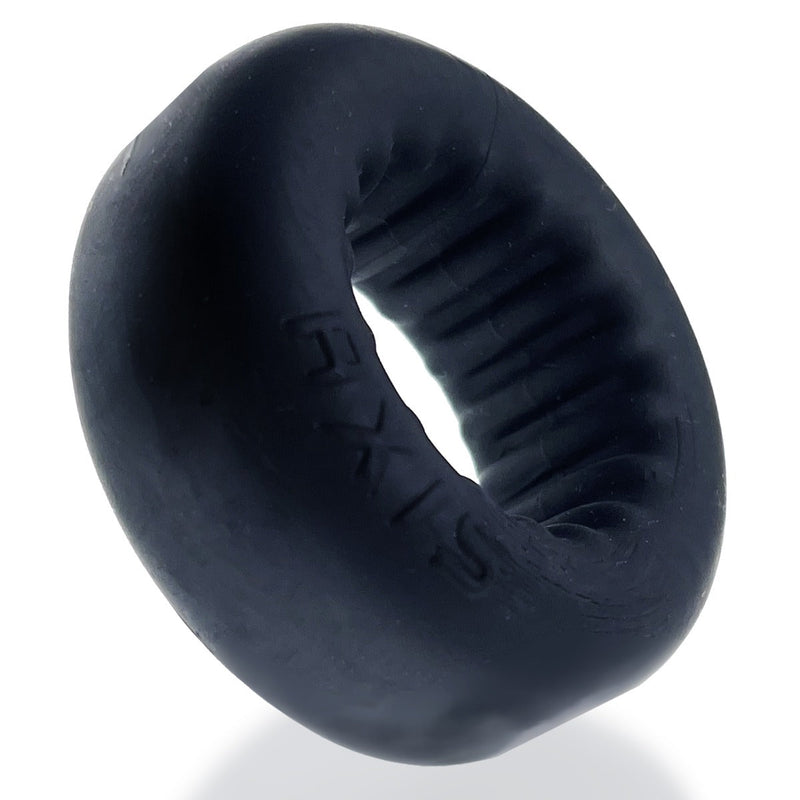 Oxballs - Axis - Ribbed Cockring - Zwart Ice-Laced-up.nl