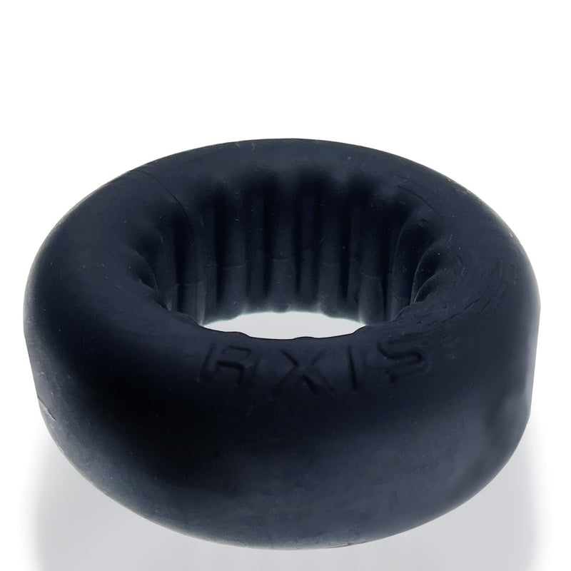 Oxballs - Axis - Ribbed Cockring - Zwart Ice-Laced-up.nl