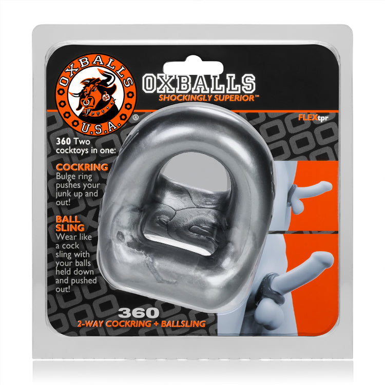 Oxballs - Ballsling - Metallic Zilver-Laced-up.nl