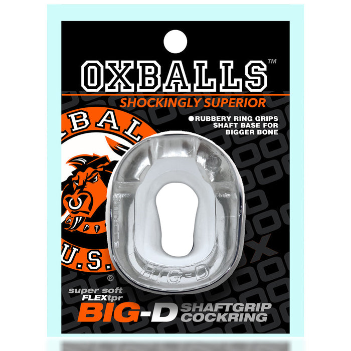 Oxballs - Big-D Shaft Grip Cockring - Transparant-Laced-up.nl